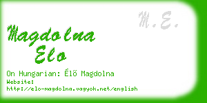 magdolna elo business card